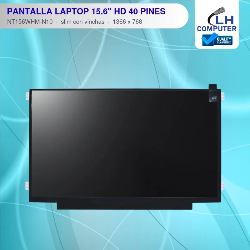 Pantalla de laptop 15.6" HD LED 40 pines NT156WHM-N10