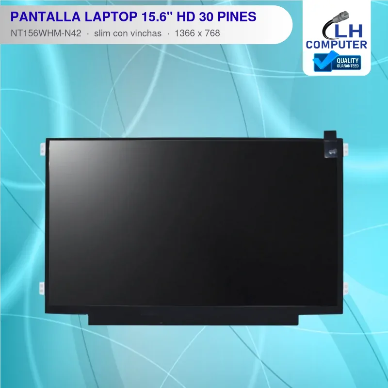 Pantalla de laptop 15.6" HD LED 30 pines NT156WHM-N42